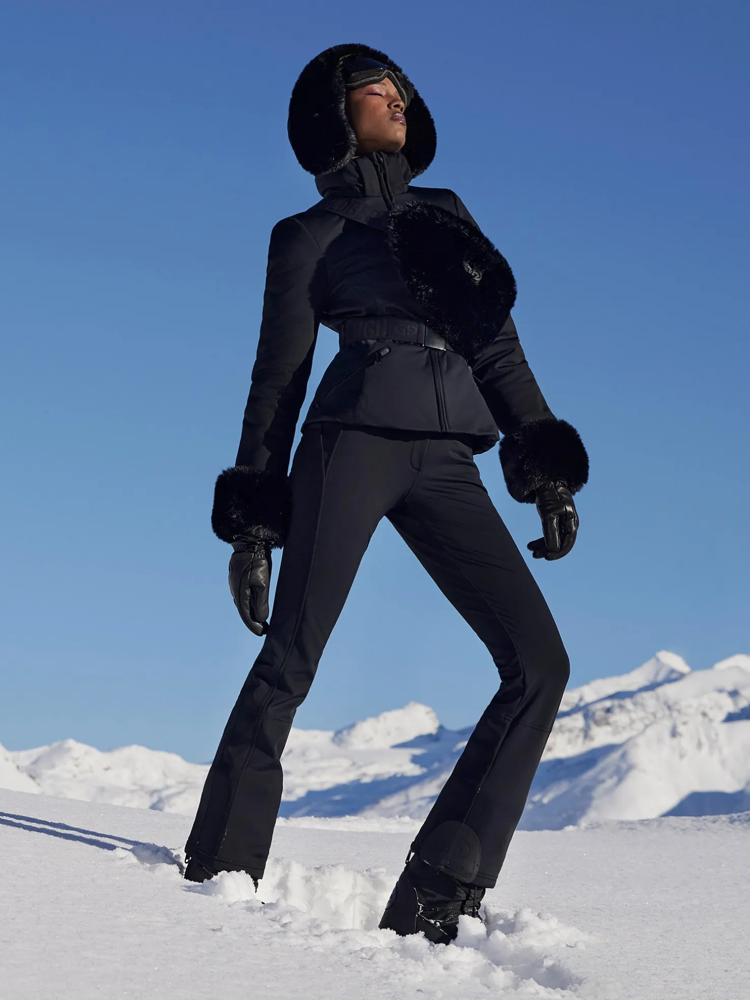 GISELLE FAUX BORDER Ski Jacket