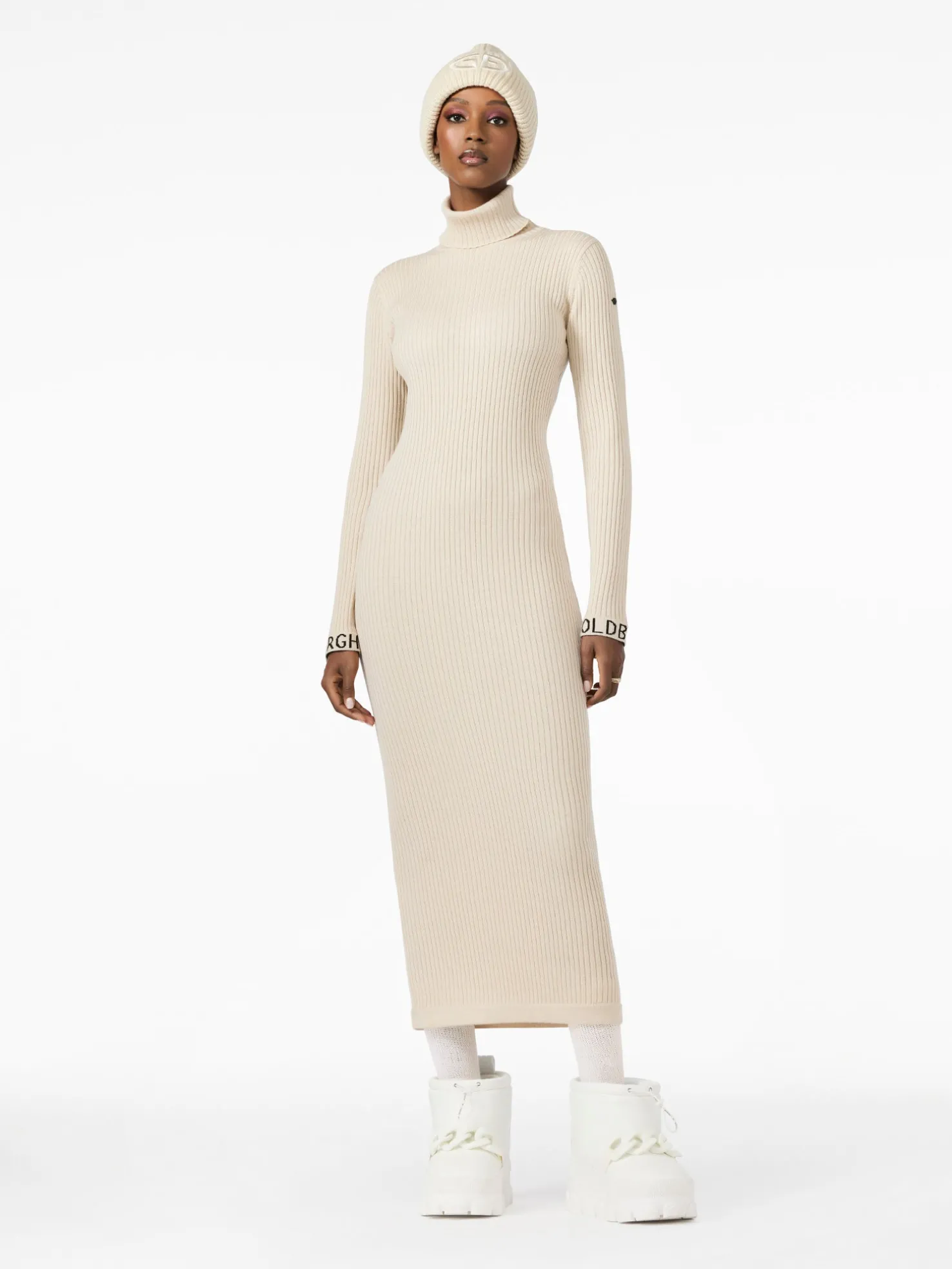 MIREILLE Long Sleeve Knit Dress